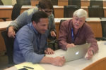 Mike Gipe and EMBA students in a review session