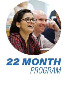 Call out image saying 22 month program